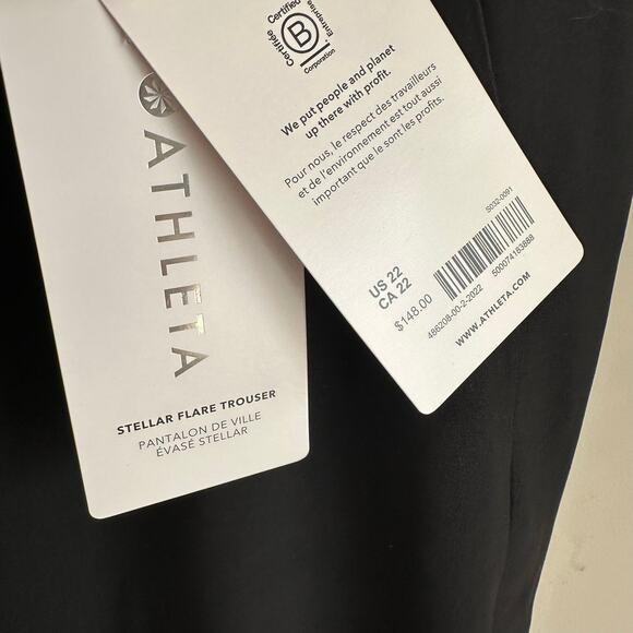 Athleta Stellar Flare Trouser Black 22 - Picture 5 of 11